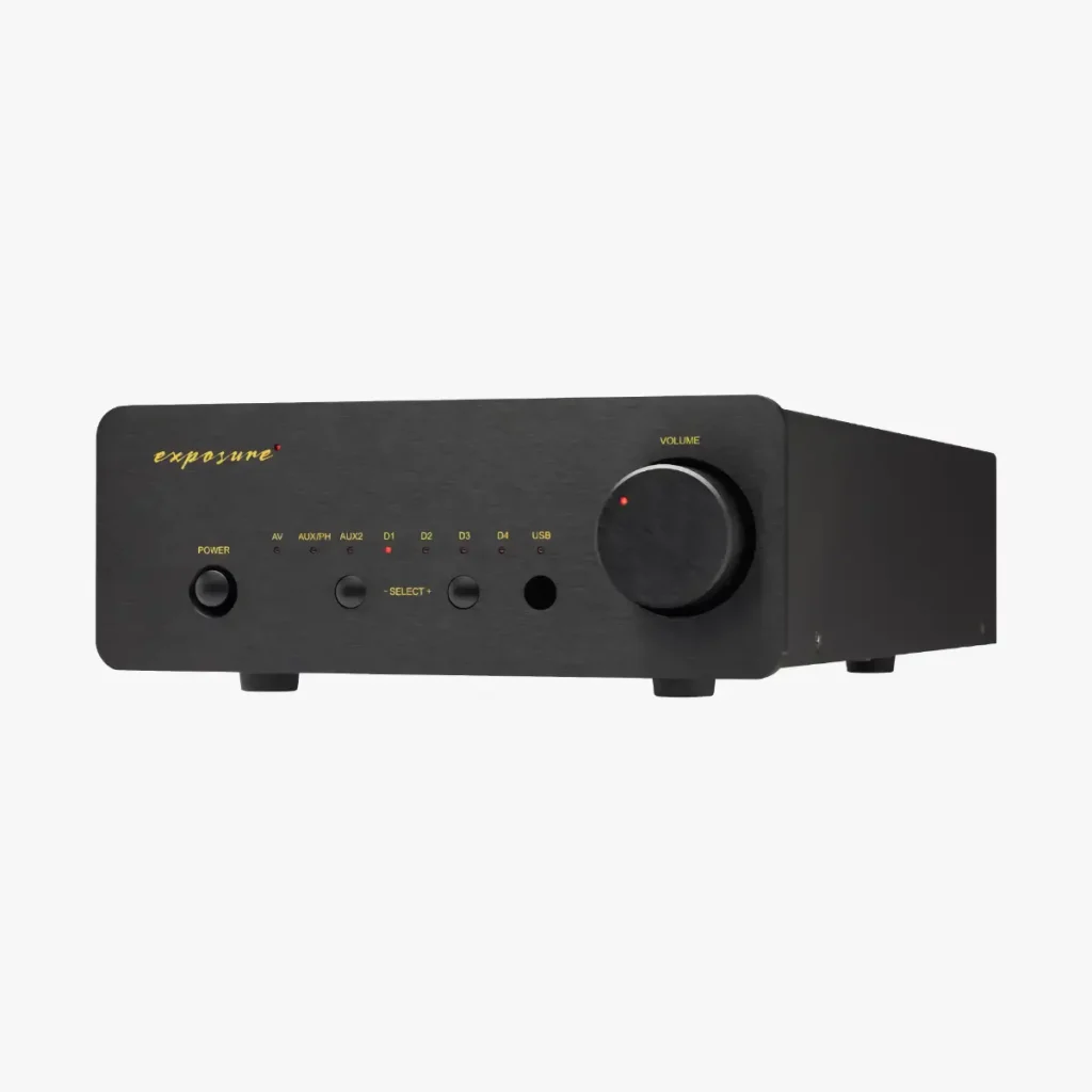 Exposure XM5 integrated amplifier in black