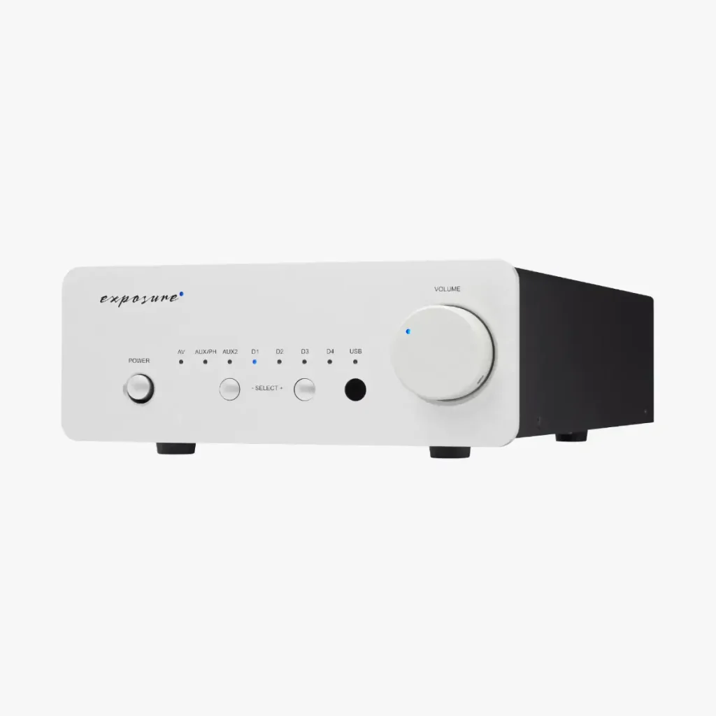 Exposure XM5 integrated amplifier in titanium