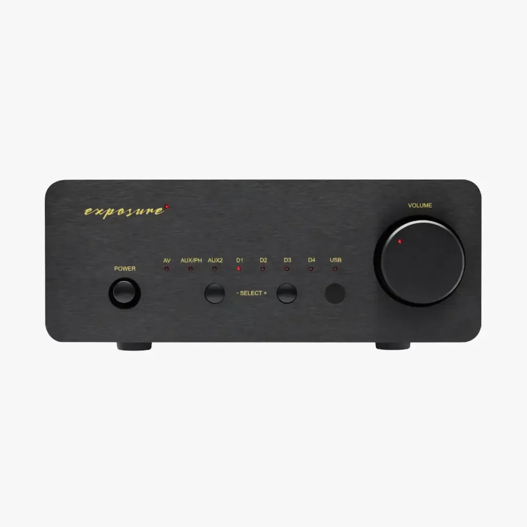 Exposure XM5 integrated amplifier in black