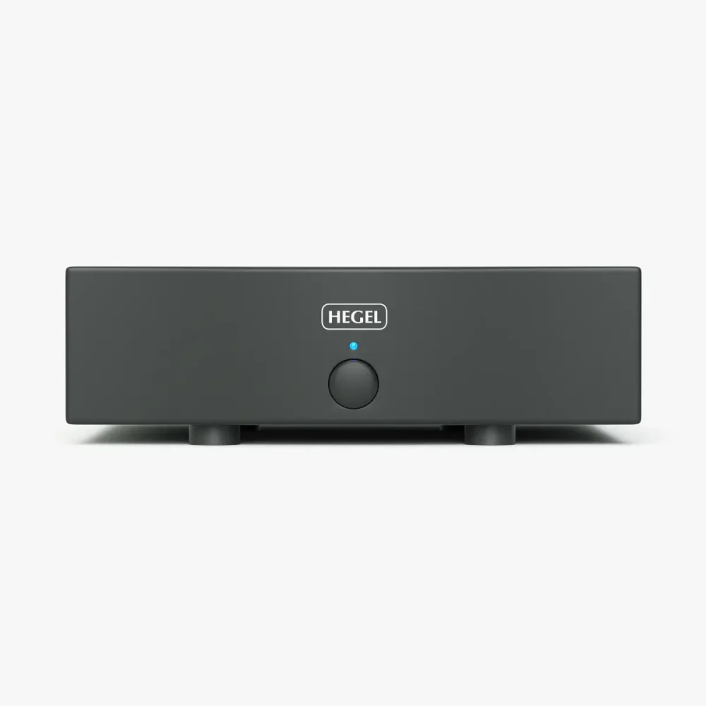 Hegel H20 power amplifier front panel