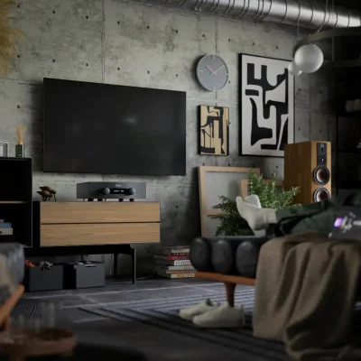 Hegel H400 integrated amplifier in a cosy room