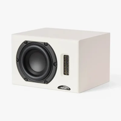 Neat Iota II speaker in satin white finish