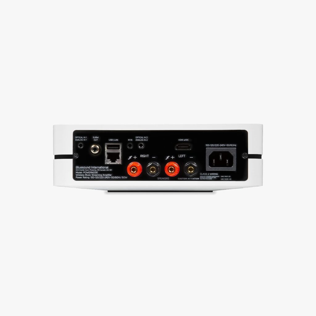 Bluesound Powernode in white finish
