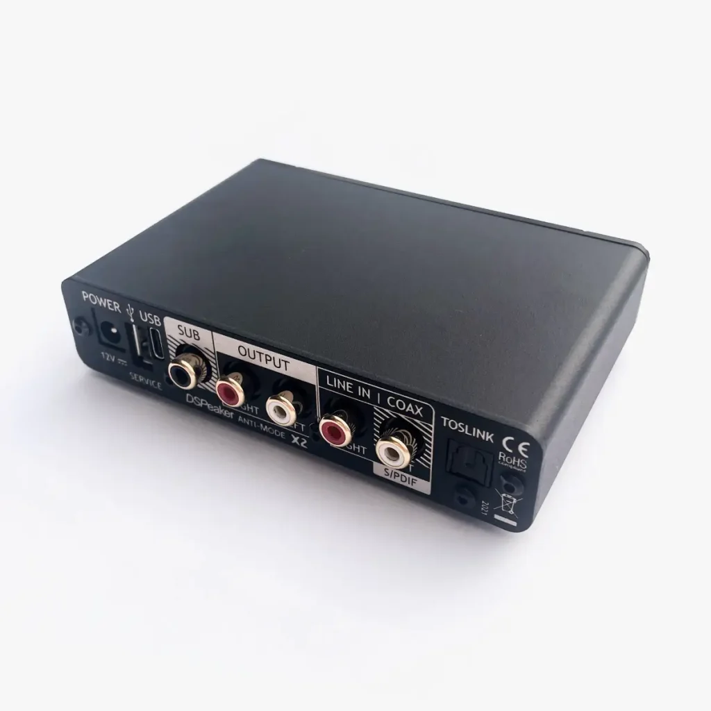 DSPeaker X2 audio processor rear panel