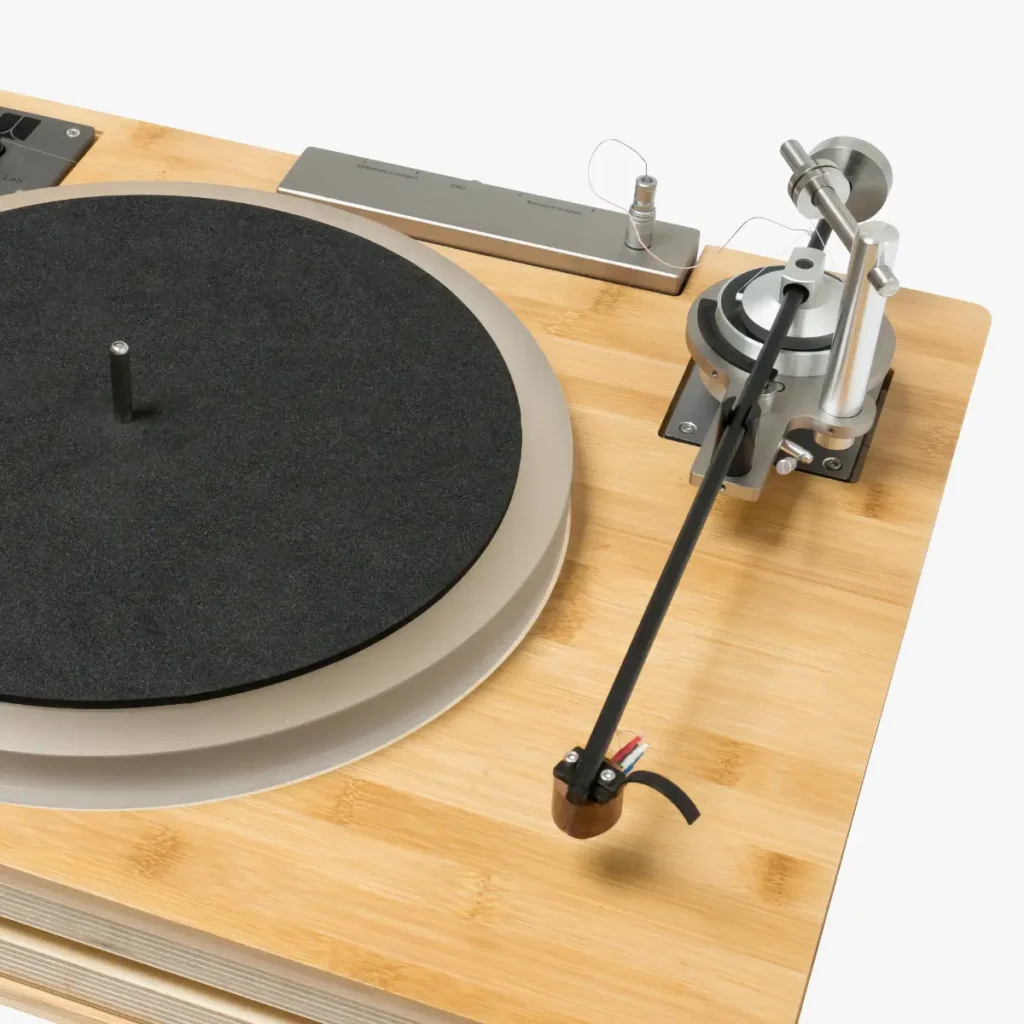 Well Tempered Lab Amadeus 254 GT turntable in natural bamboo finish
