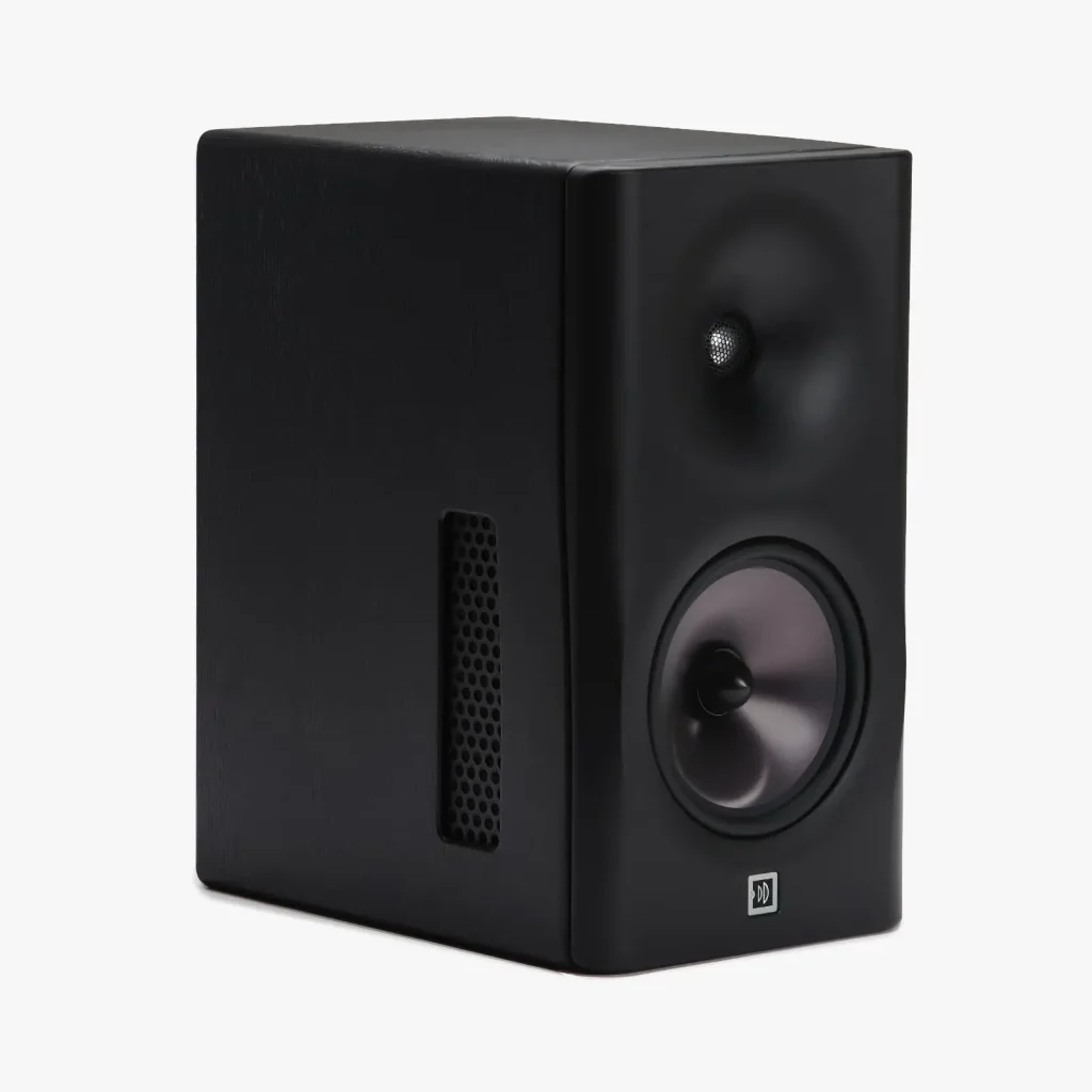 Dutch & Dutch 8c active speaker in black oak with black front baffle