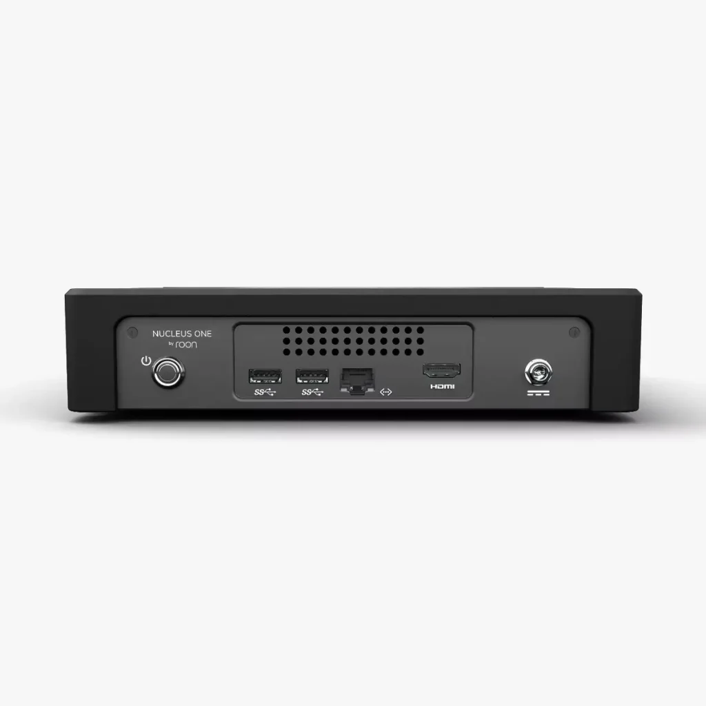 Roon Nucleus One rear panel