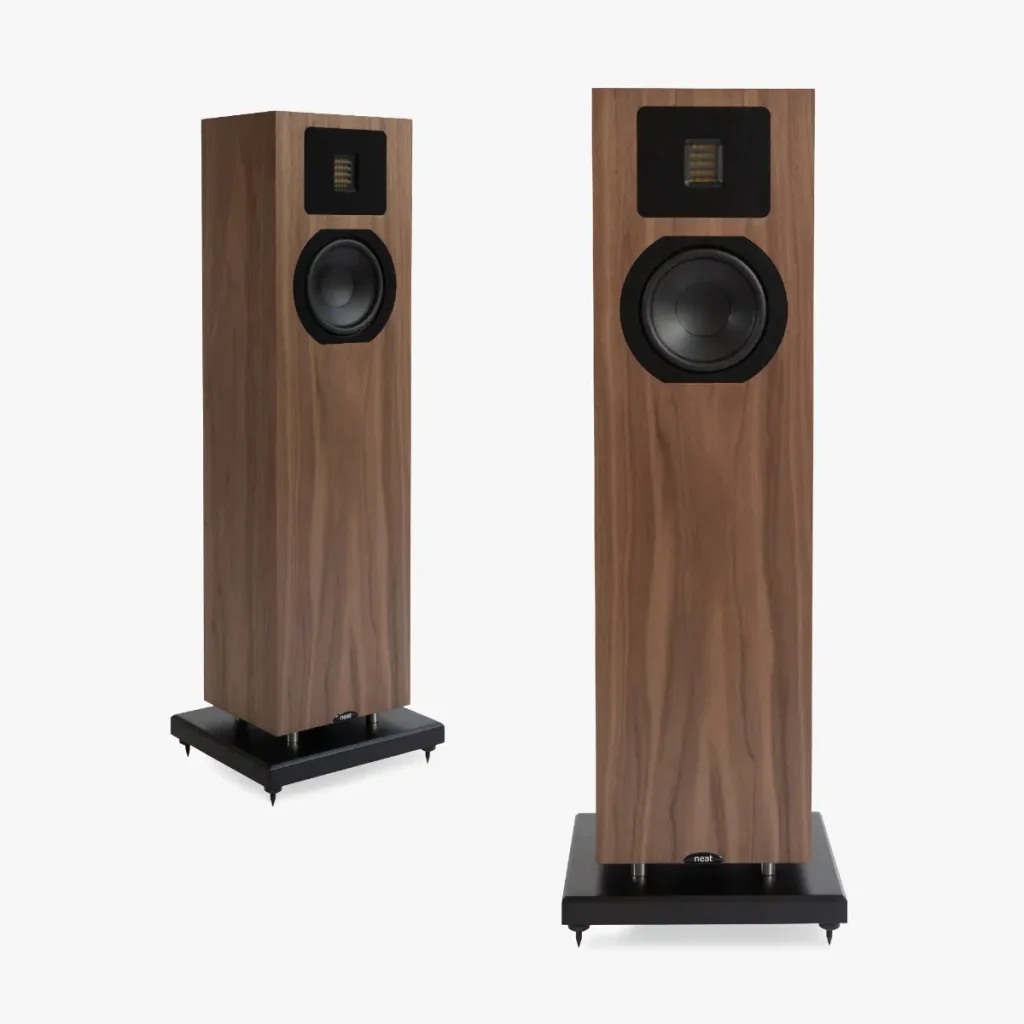 Neat Mystique Classic speakers in walnut