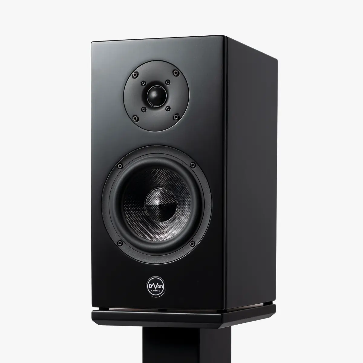 D'Von Audio Aurora SQ-20 standmount speaker in black finish