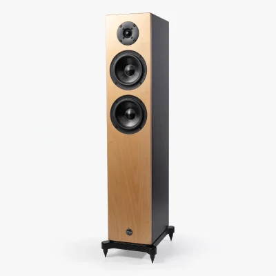 D'Von Audio Aurora SQ-40 floorstanding speaker in birch / black finish
