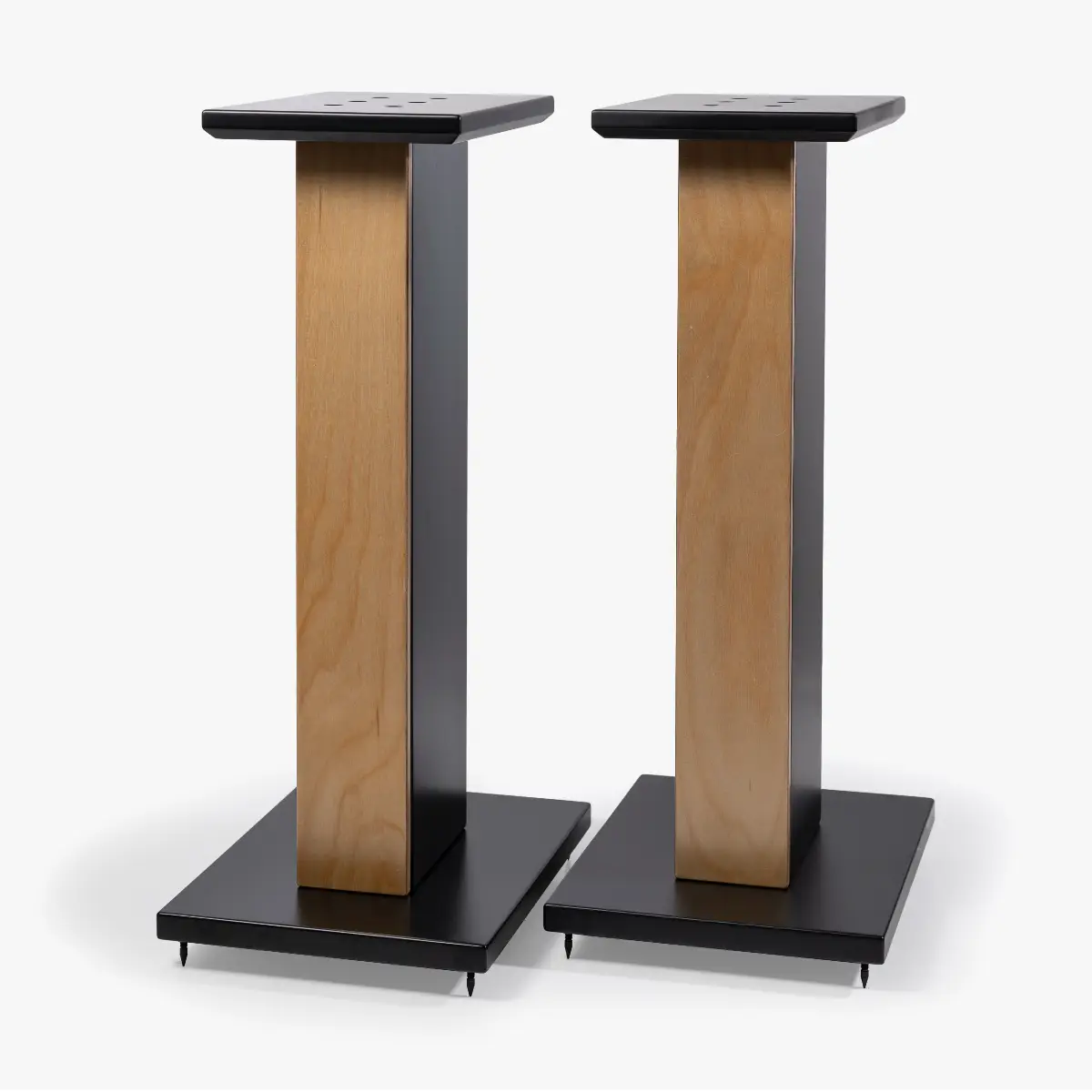 D'Von Audio speaker stands in birch black finish