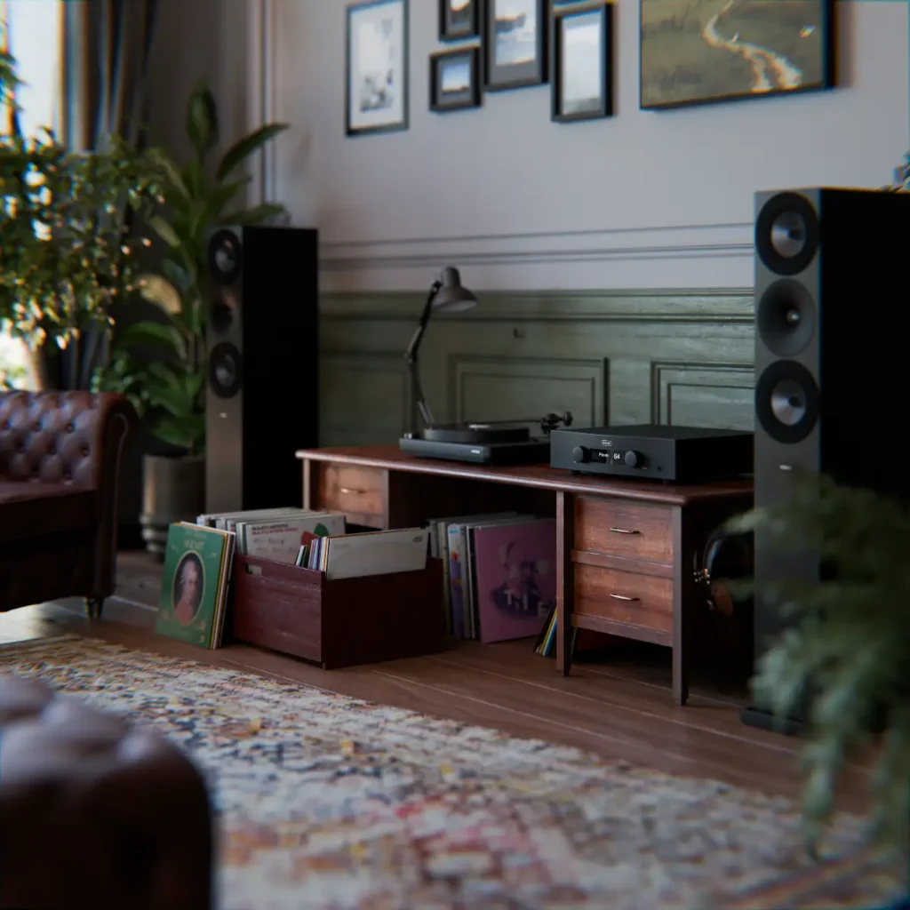 Hegel A200 integrated amplifier with Amphion Argon 7LX speakers