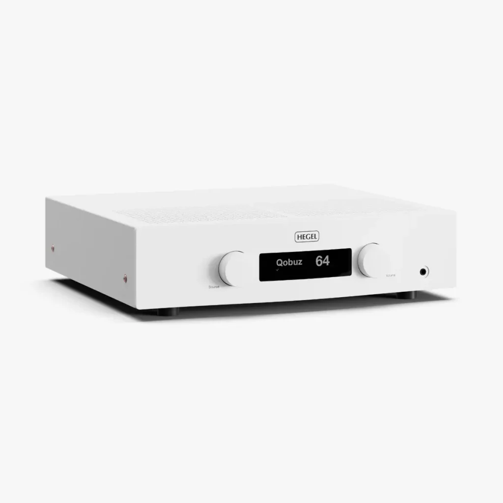 Hegel H200 integrated amplifier in white finish