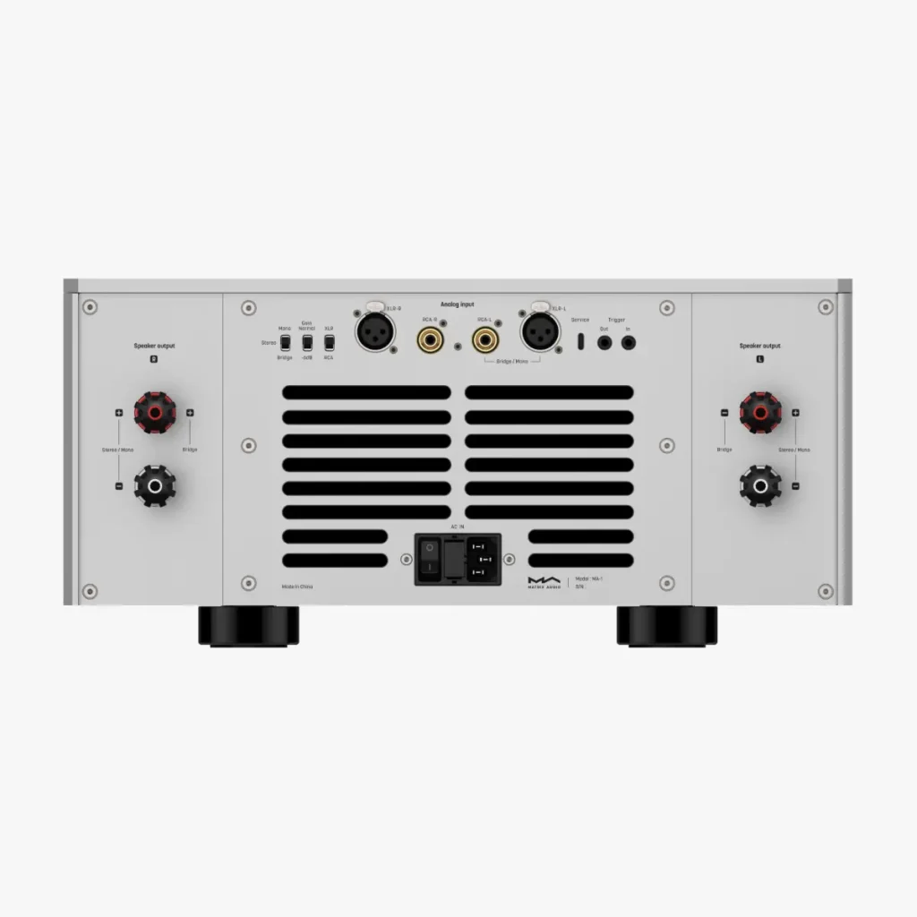 Matrix Audio MA-1 power amplifier rear panel