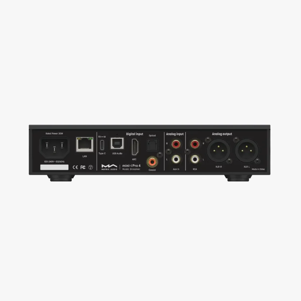 Matrix Audio mini-i Pro 4 rear panel