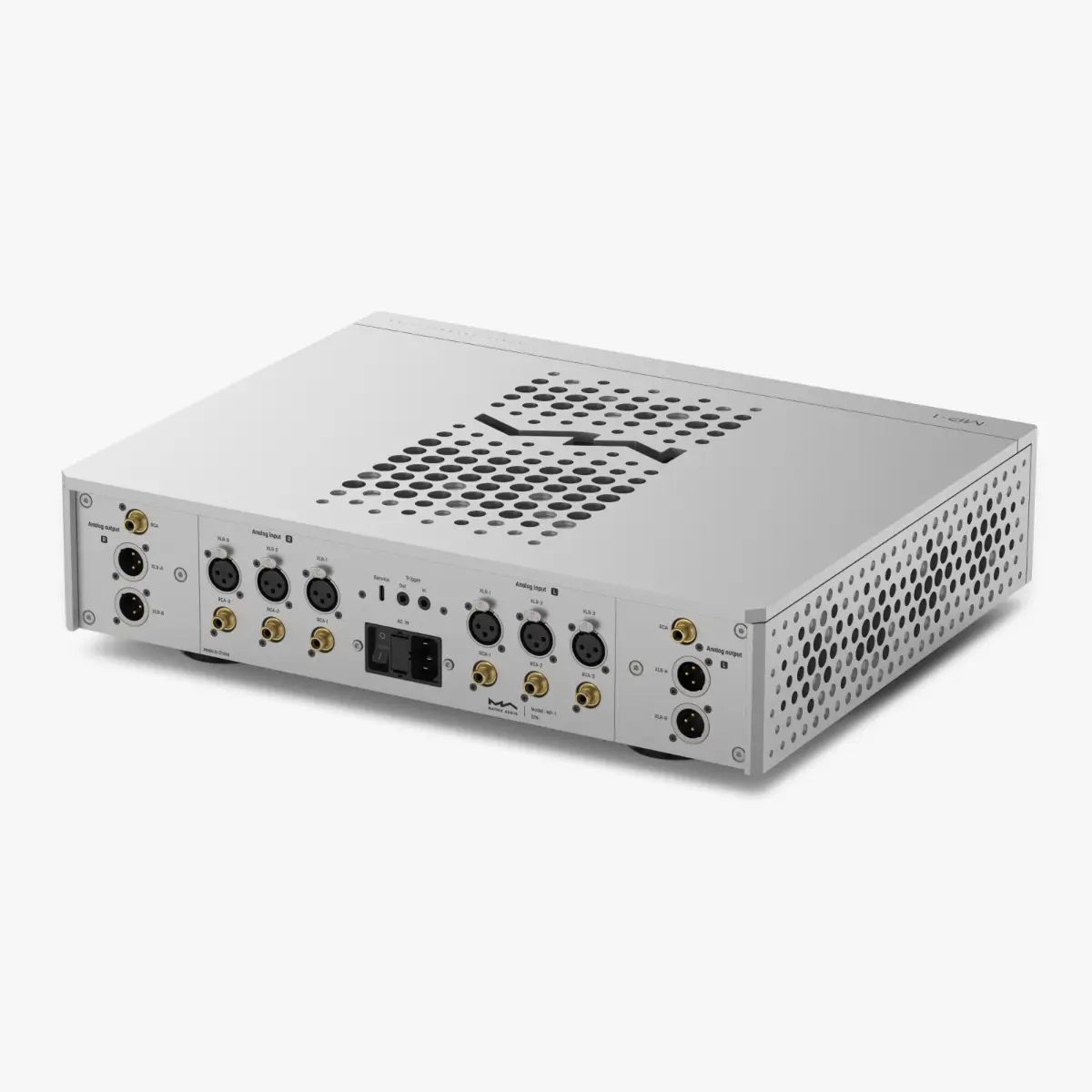 Matrix Audio MP-1 preamplifier rear panel