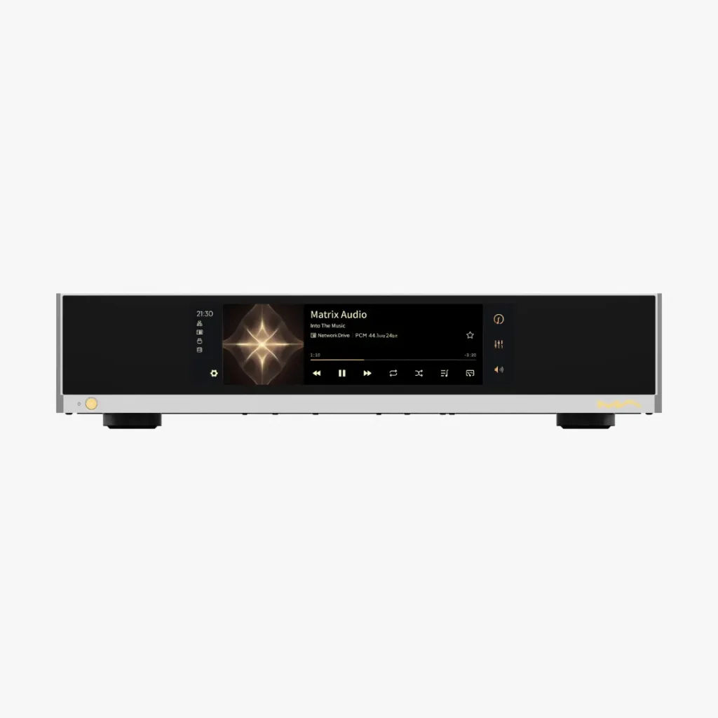 Matrix Audio MS-1c music streamer in silver finish
