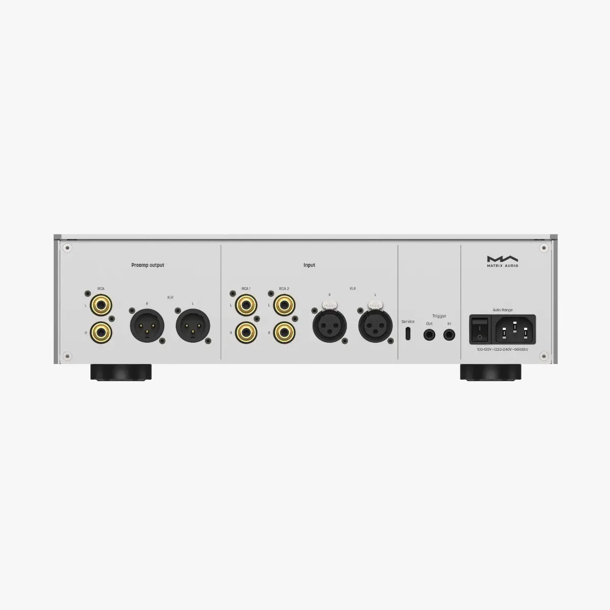 Matrix Audio NA-1 headphone amplifier rear panel