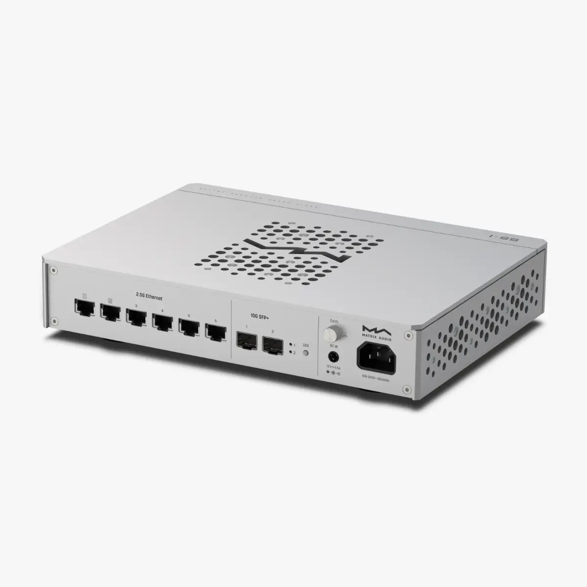 Matrix Audio SS-1 network switch rear