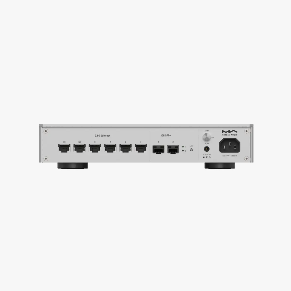 Matrix Audio SS-1 network switch rear