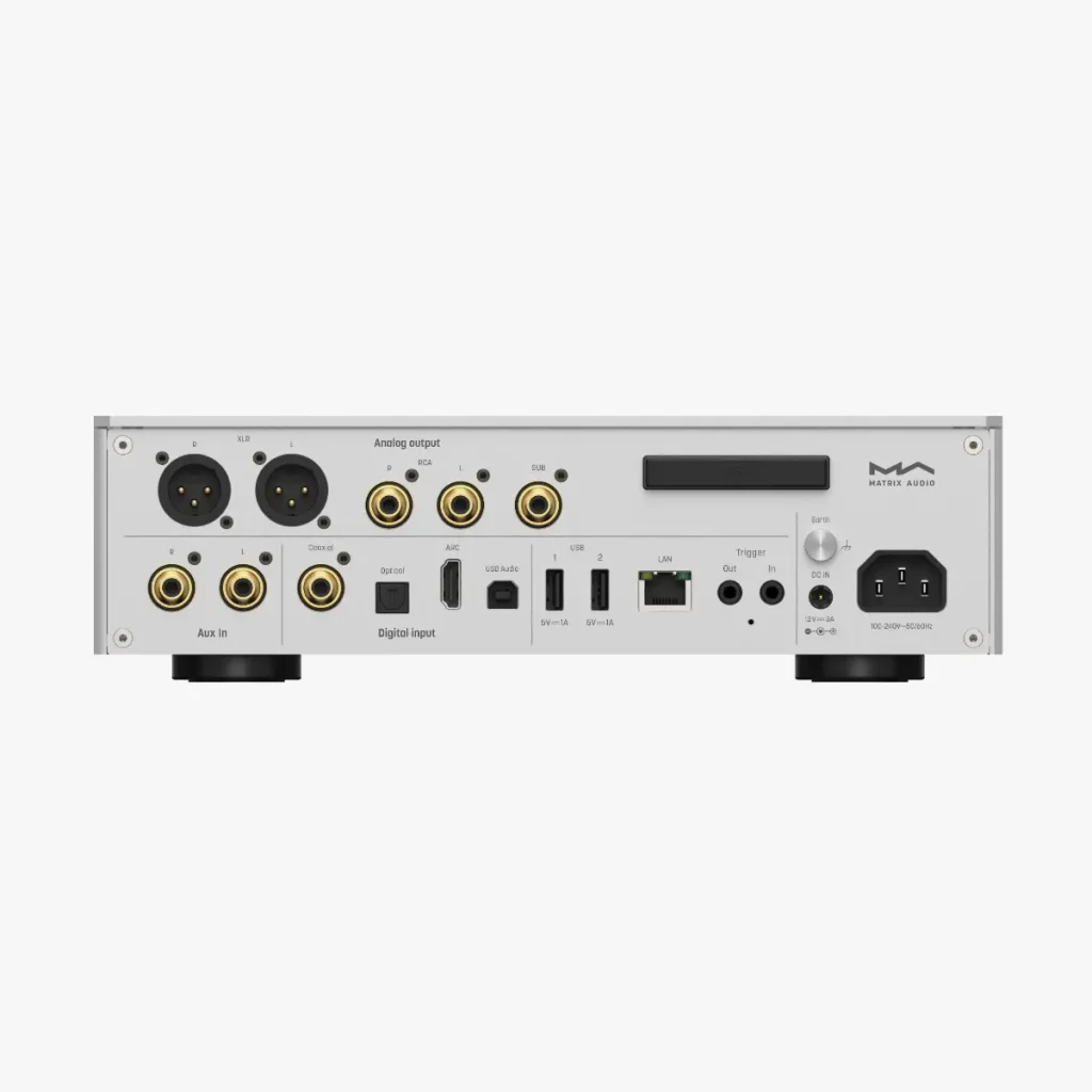 Matrix Audio TS-1 music streamer rear panel