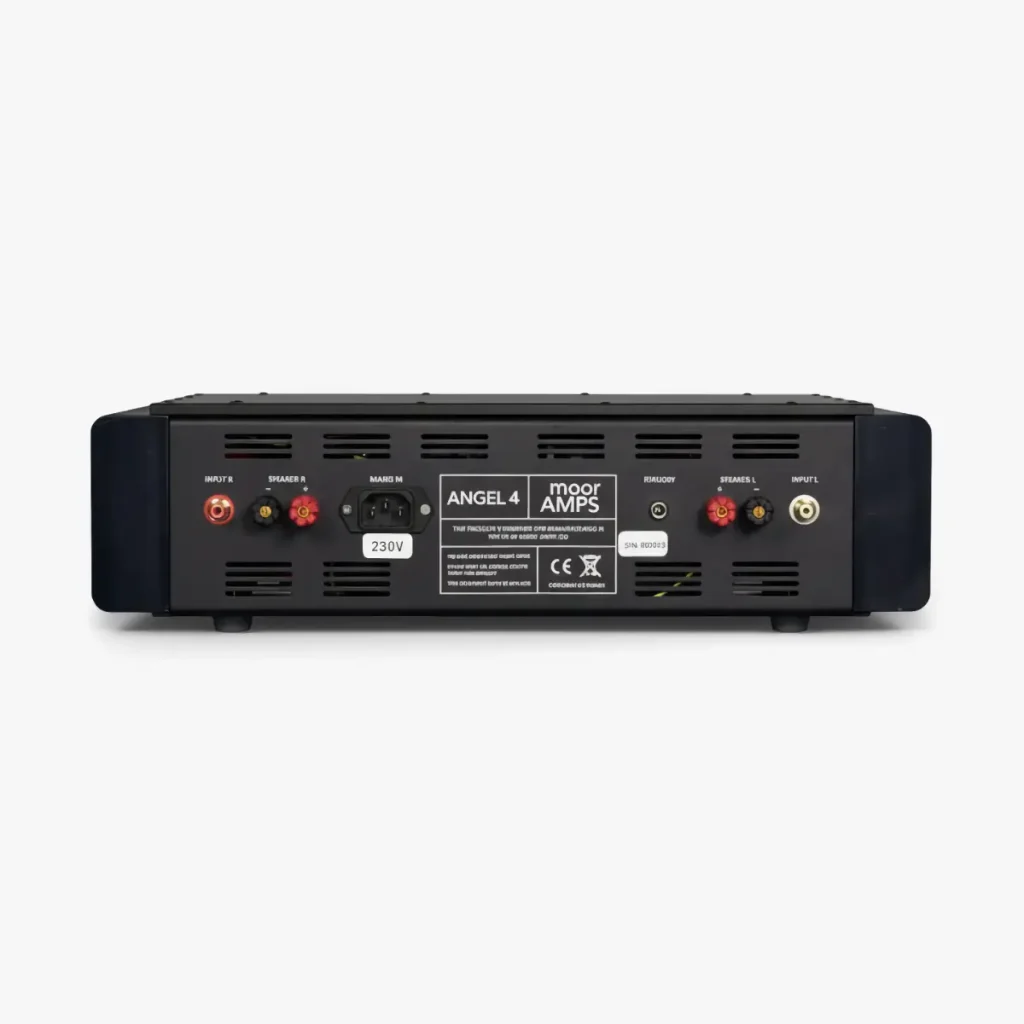 Moor Amps Angel 4 Mk II power amplifier rear panel