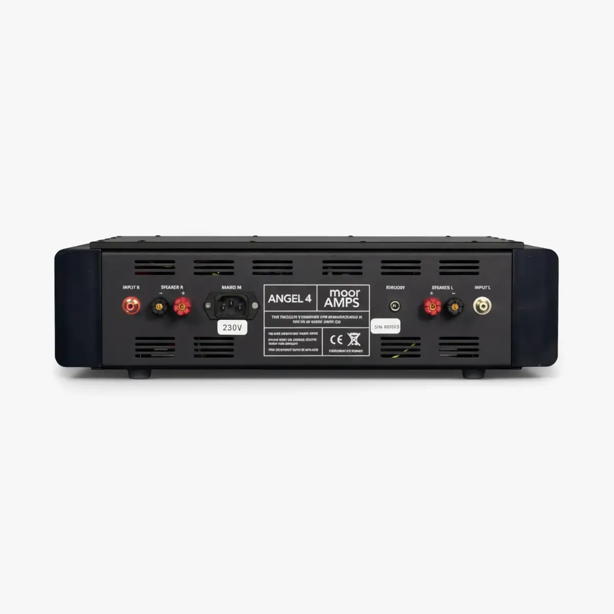 Moor Amps Angel 4 Mk II power amplifier rear panel