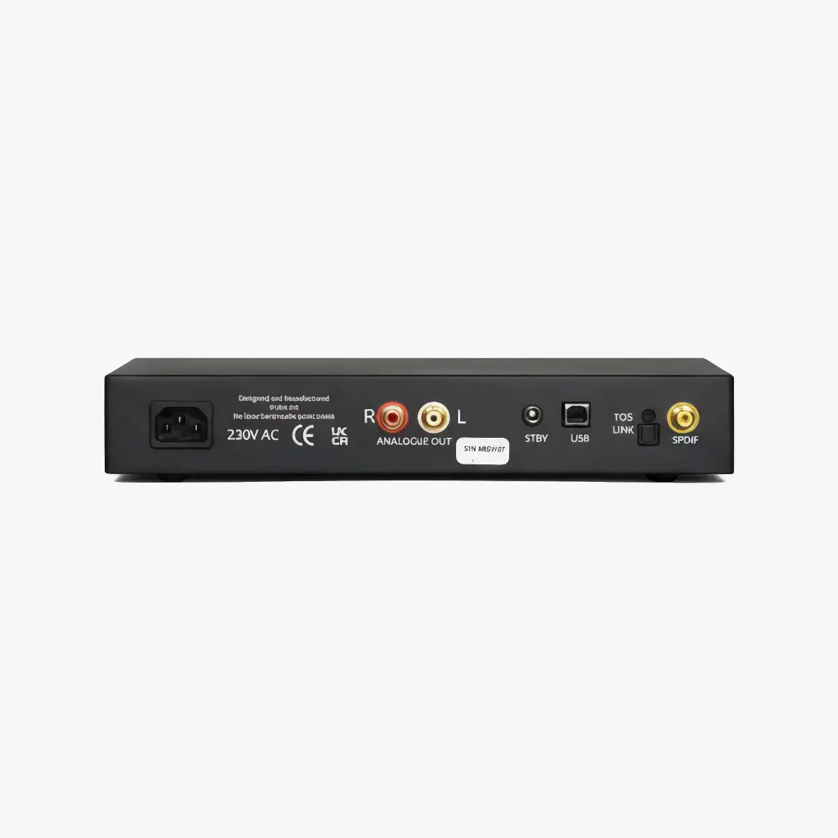 Moor Amps Mana DAC rear panel